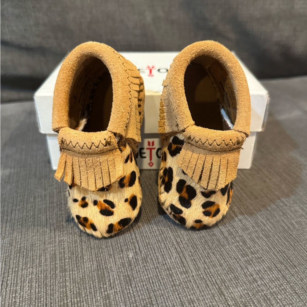 Leopard Print Baby Moccasins